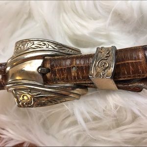 Vintage ONYX Leather Belt